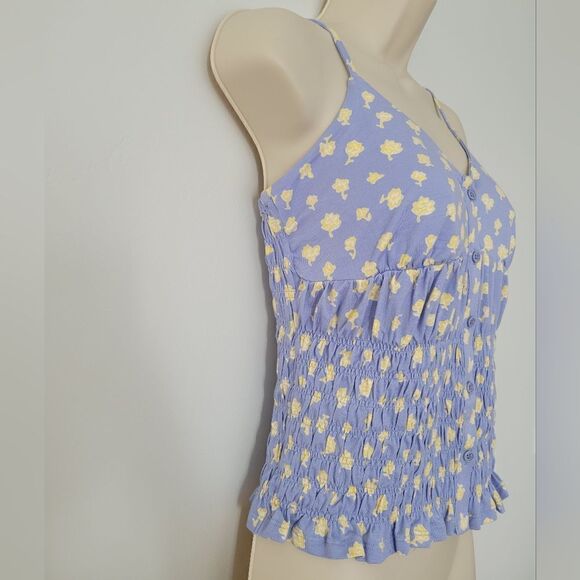 French Connection Peony Doria Shirred Camisole NWOT - Picture 5 of 7